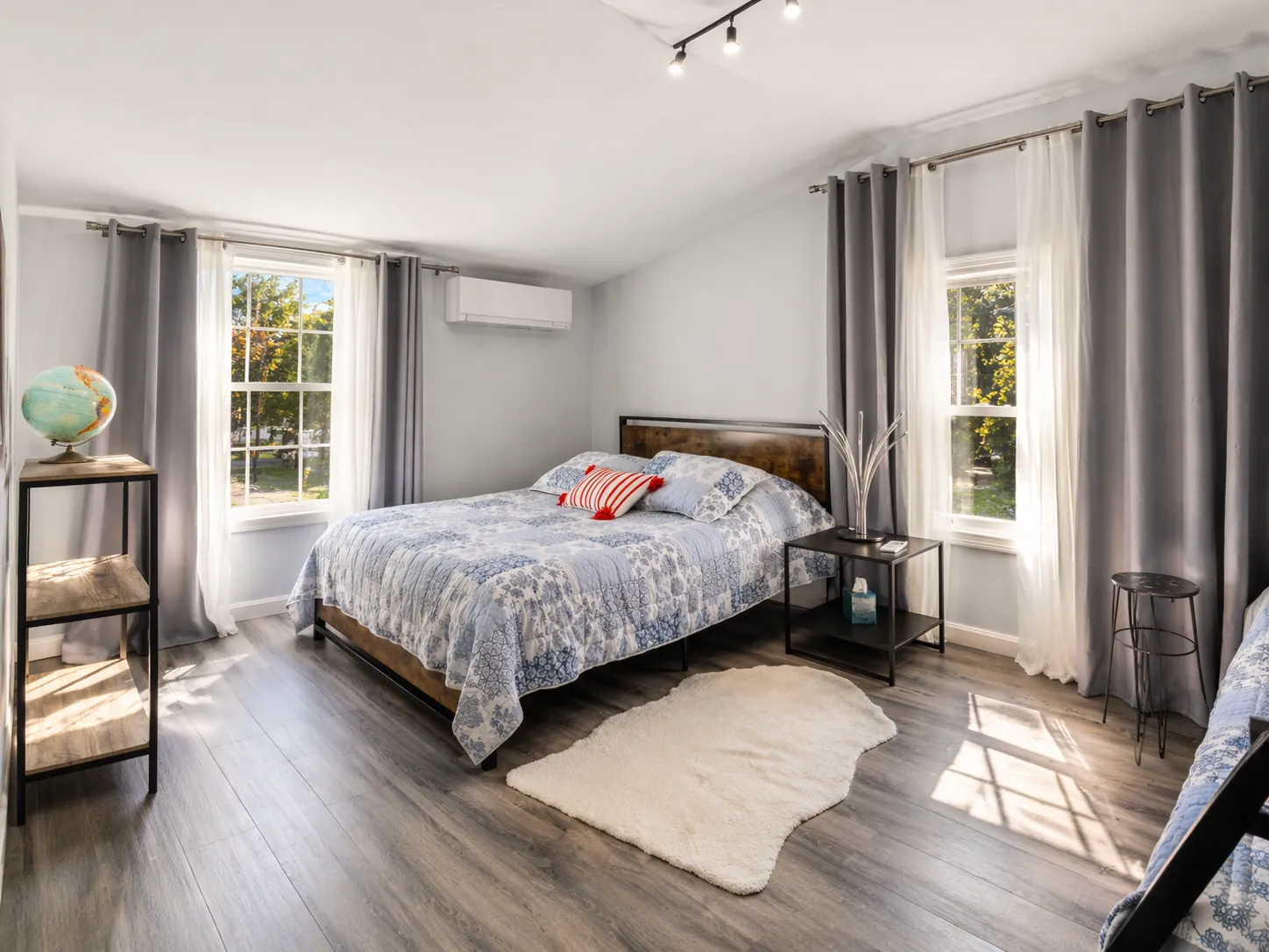 Master bedroom at Beachside Bliss Cottage — Old Orchard Beach vacation rental