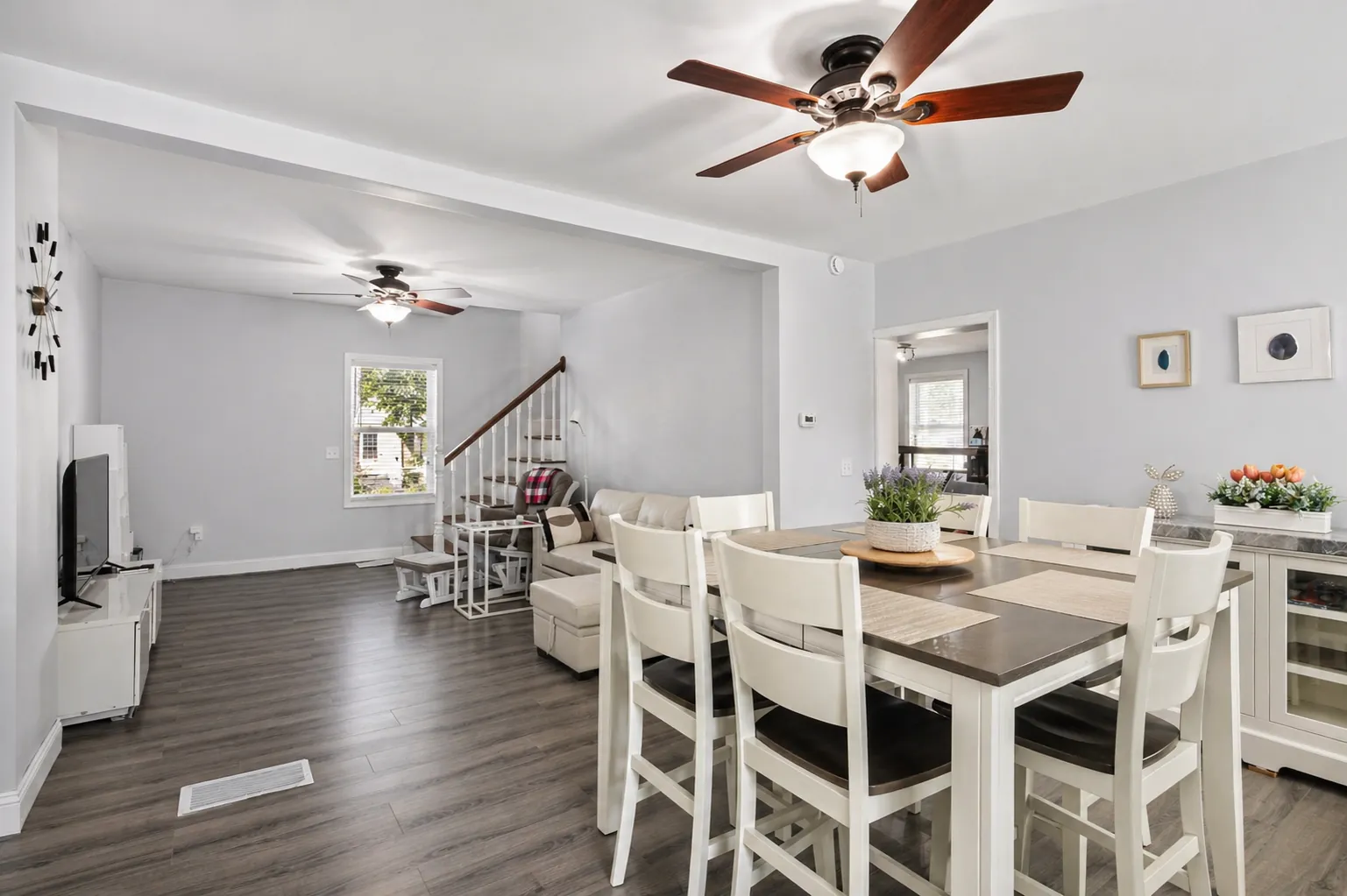 Open-concept dining area — Beachside Bliss Cottage, Maine vacation rental