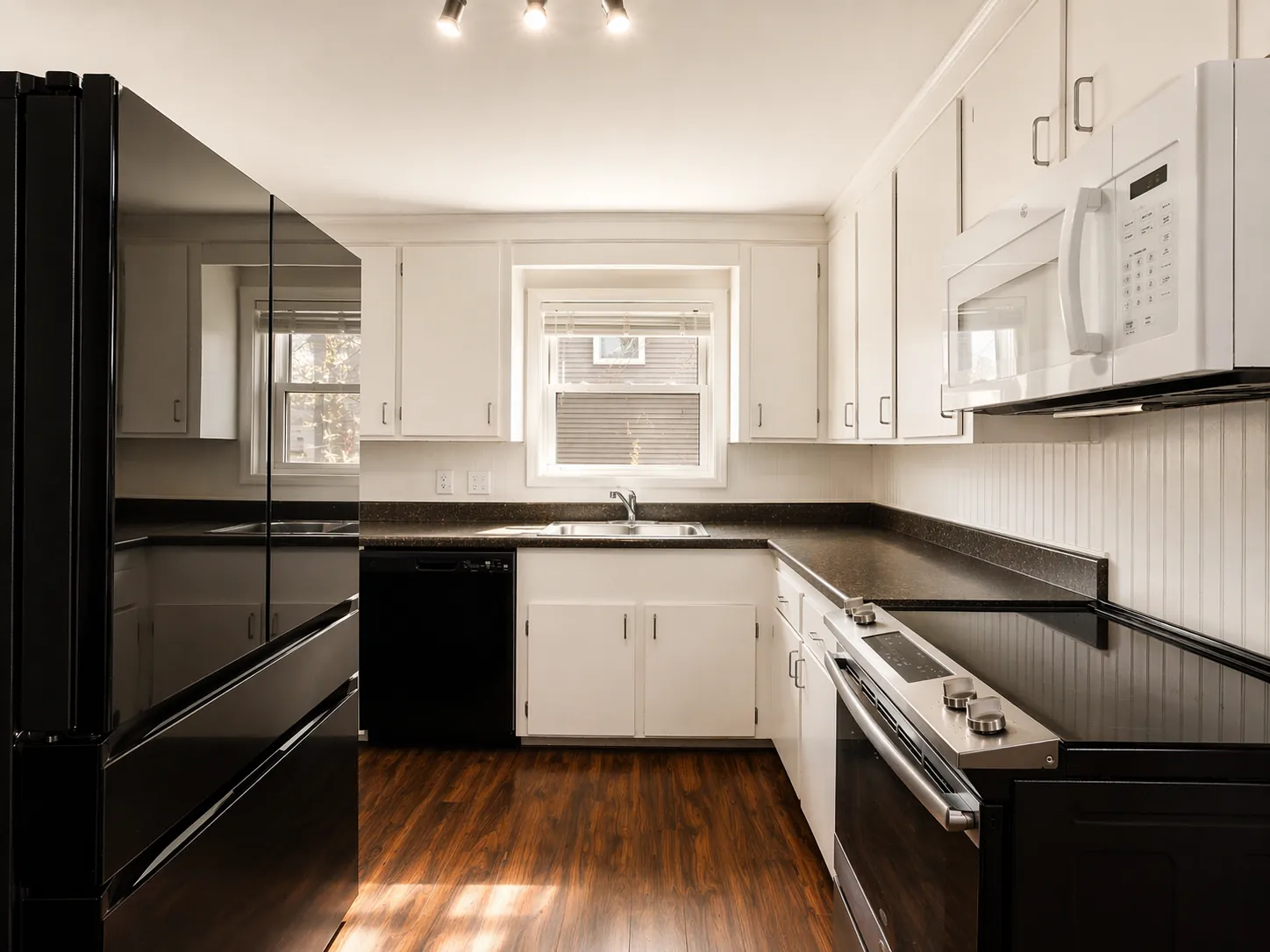 Fully equipped kitchen at Beachside Bliss Cottage, Old Orchard Beach, Maine