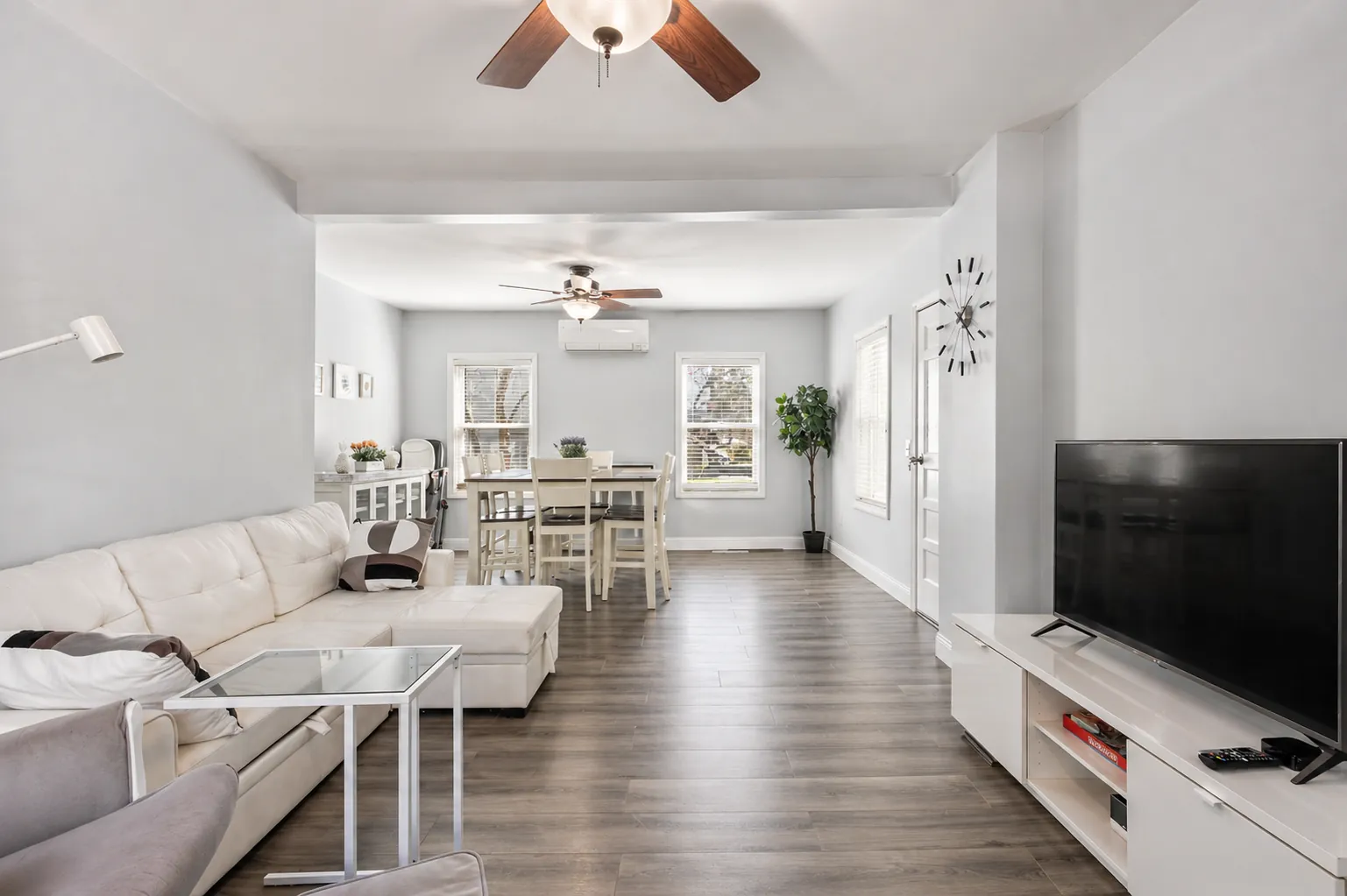 Living room seating area — Beachside Bliss Cottage, Old Orchard Beach