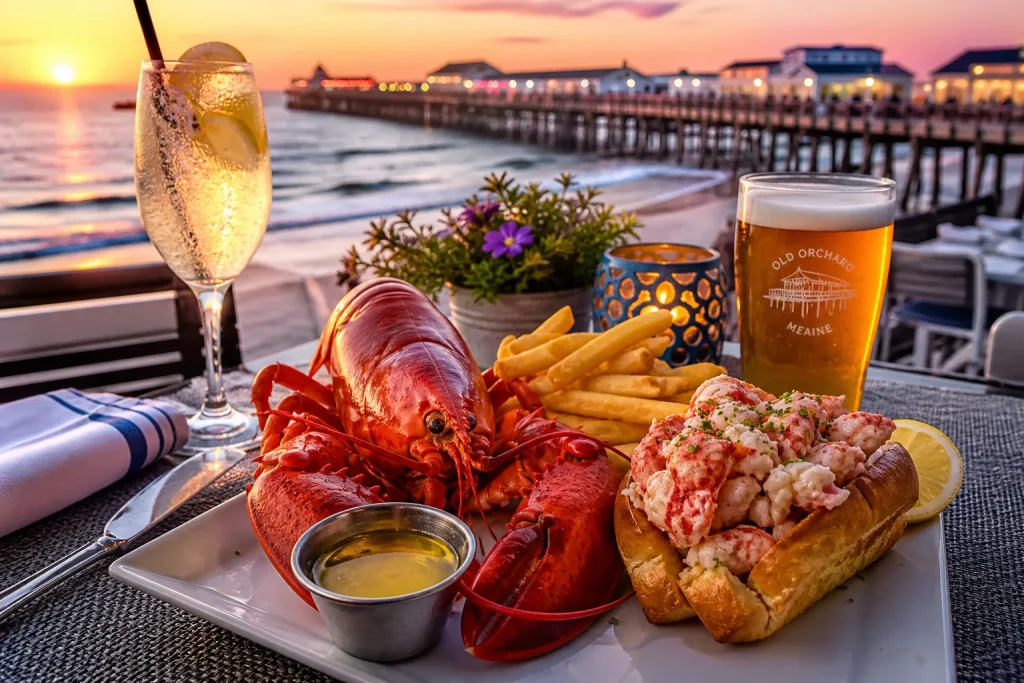 The best restaurants in Old Orchard Beach Maine — oceanfront dining with lobster rolls, fries, and sunset views from the Pier