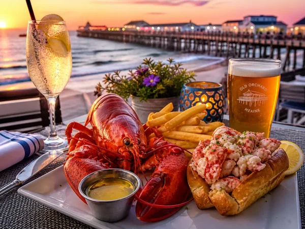 The best restaurants in Old Orchard Beach Maine — oceanfront dining with lobster rolls, fries, and sunset views from the Pier